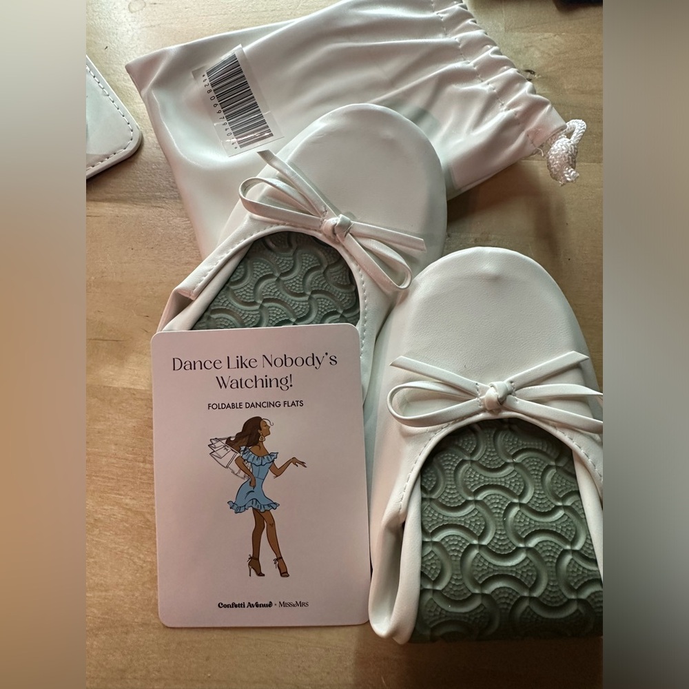 Bridal purse flats